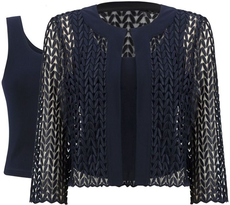 Joseph Ribkoff - Blazer - Donker Blauw - Kleurcode 2166