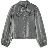 Summum Blouse lange mouw 2s3375-12326 Donker grijs