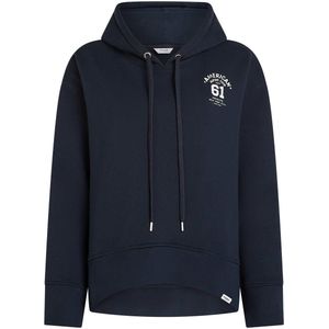 Penn & Ink - W25T1186 - Hoodie - Donker Blauw