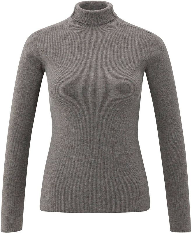 YAYA Top lange mouw 01-000517-510 Taupe