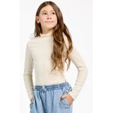 AI&KO - ZERA STRIPE PES 177 - Top - Ecru - Lange Mouw