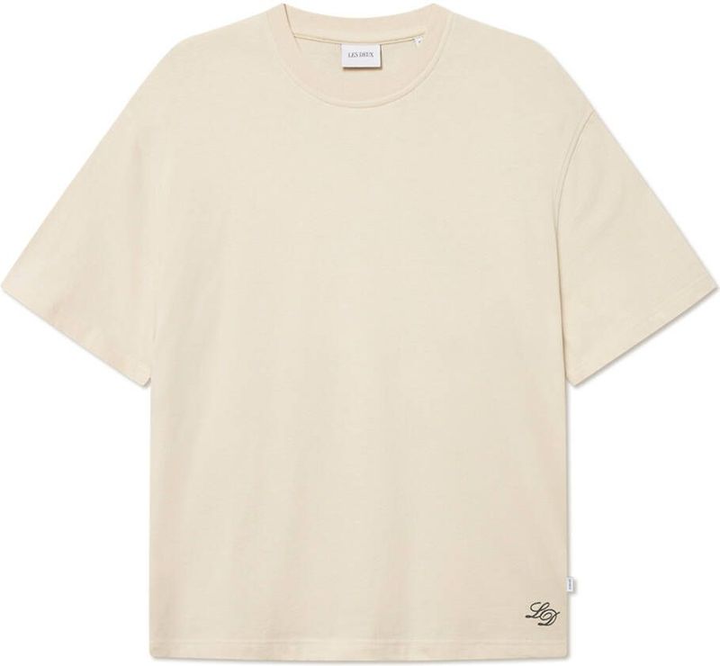 Les Deux - Danton - T-shirt - Ecru - Korte Mouw