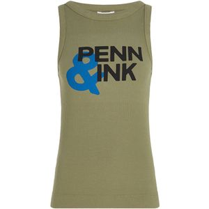Penn & Ink Top zonder mouw FULTON Khaki