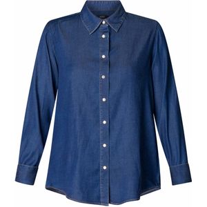 Yest Curve Blouse lange mouw A005676 FANNY Donker blauw