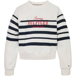 Sweatshirt - Geribbelde Kraag - Ronde Hals - Losse Pasvorm - Lange Mouwen