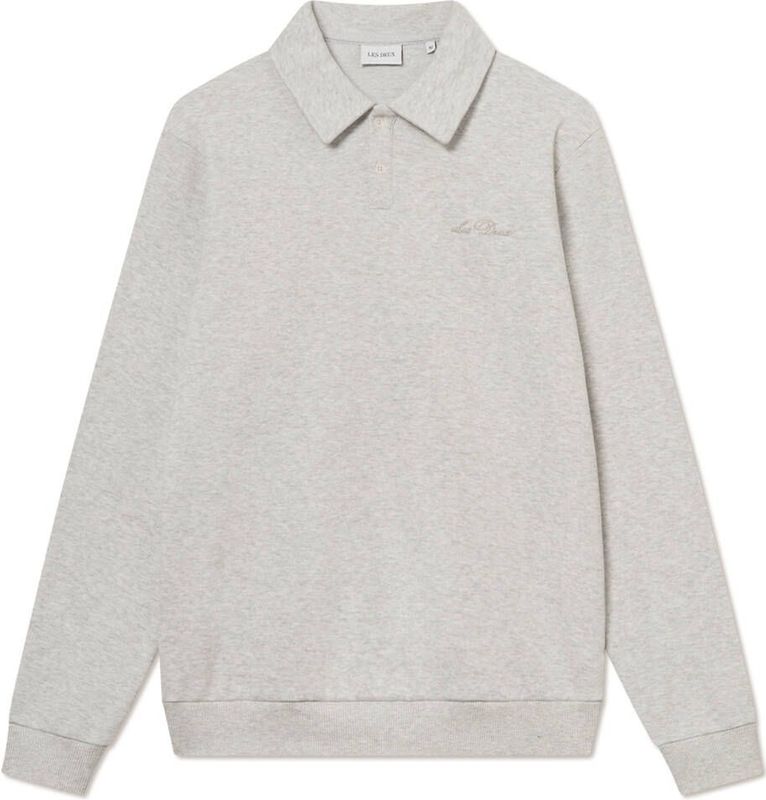 Les Deux Polo lange mouw 1000965 Ecru