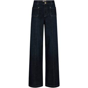 MOS Mosh, Dames, Jeans, Blauw, Maat: W25 Denim,