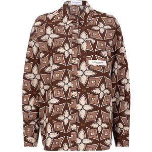 Lofty Manner - Aya Blouse - Bruin - Dames - Lange Mouwen - Polyester