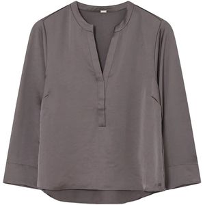 Gustav - Blouse lange mouw - Donker bruin - 58654 Cana