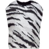 Monari - Trui 808913 - Zwart-wit Gestreept - Damestrui