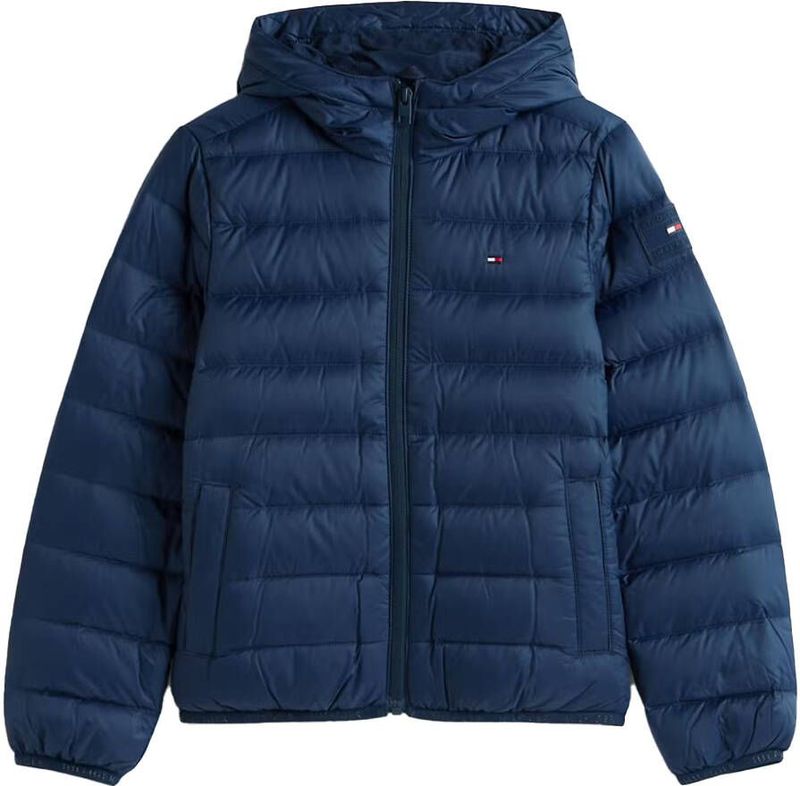 Tommy Hilfiger - U LIGHT DOWN HOODED JACKET - Gewatteerde Jas - Dark Night Navy