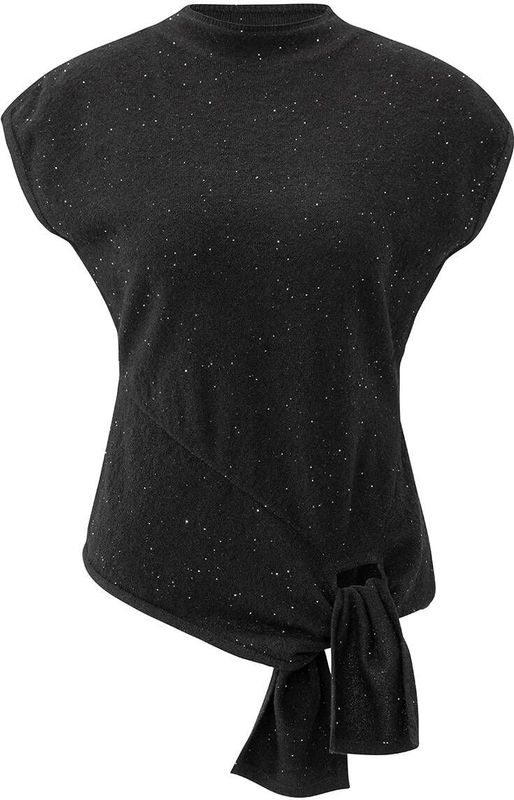 YAYA Pullover korte mouw 01-000534-511 Zwart