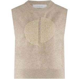 Nukus - Spencer Intarsia - Vest - Effen - Regular Fit - Dames