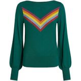 King Louie Top lange mouw 09898 AUDREY Donker groen