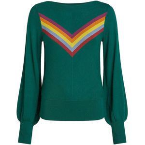 King Louie Top lange mouw 09898 AUDREY Donker groen