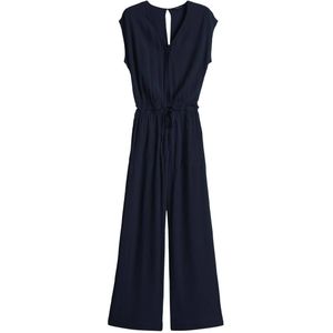Opus - Mylea Jumpsuit - Midden Blauw - Kleurcode 60020