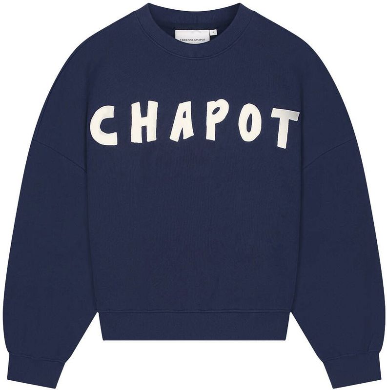 Fabienne Chapot - Sweatshirt - Navy - Ronde Hals - Lange Mouw