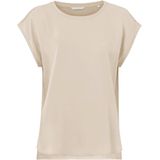 YAYA Top korte mouw 01-701010-403 Licht beige