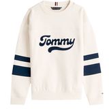 TOMMY HILFIGER - Varsity - Trui - Lichtbeige / Zwart