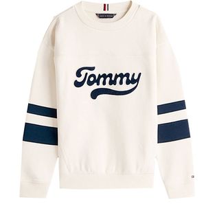 TOMMY HILFIGER - Varsity - Trui - Lichtbeige / Zwart
