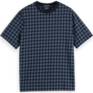 Scotch & Soda T-shirt korte mouw 178487 Midden blauw