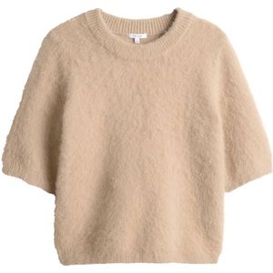 Opus - Pullover - Bruin - Korte Mouw