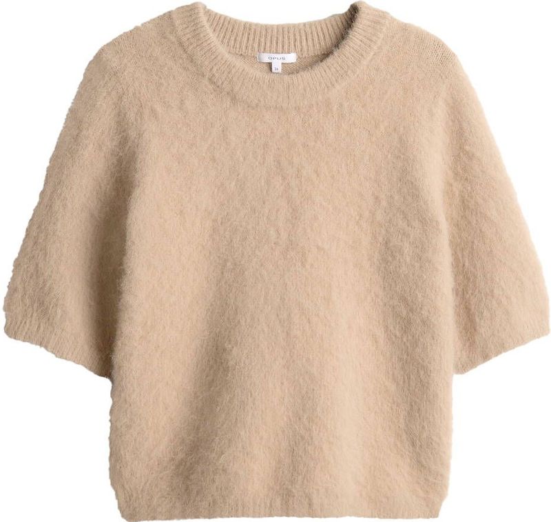 Opus - Pullover - Bruin - Korte Mouw