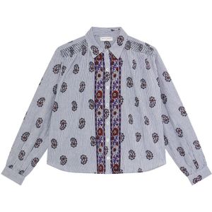 Maison Hotel - Blouse lange mouw SOPHIE - Blauw