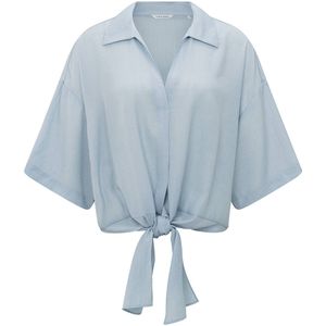 YAYA Blouse korte mouw 01-701295-506 Licht blauw