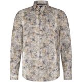 State of Art - Casual Overhemd - Bruin - Lange Mouwen - Katoen-Polyester Blend