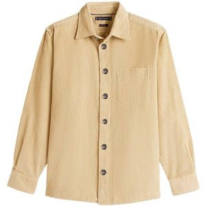 TOMMY HILFIGER - Tussenjas - Beige - Corduroy - Normale Pasvorm
