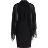 Vera Mont - Cocktailjurk - Zwart - Korte Jurk - Opstaande Kraag