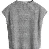 OPUS - Sorote - T-shirt - Stone Grey - Kwartmouw - Ronde Hals