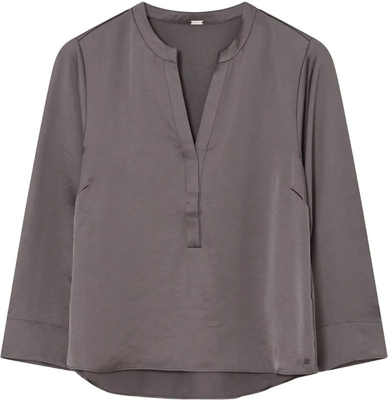 Gustav - Blouse lange mouw - Donker bruin - 58654 Cana