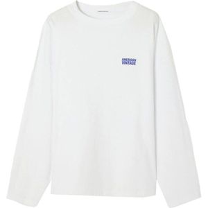 American Vintage - T-shirt lange mouw - Wit - MGIX02BH25