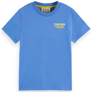 Scotch & Soda T-shirt 177449 Midden blauw