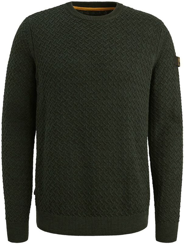 PME Legend - Mouliné Structure - Trui - Donkergroen