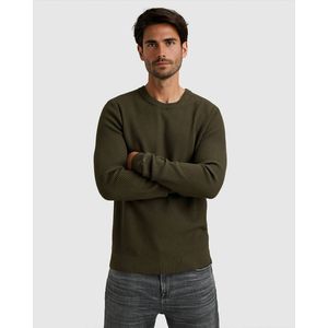 Cast Iron - Trui - Groen - Ronde Hals - Lange Mouw