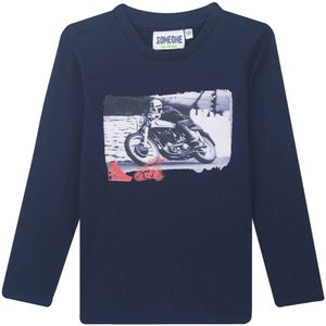 Someone - T-shirt - Donker Blauw - Lange Mouw - SB03.252.58362