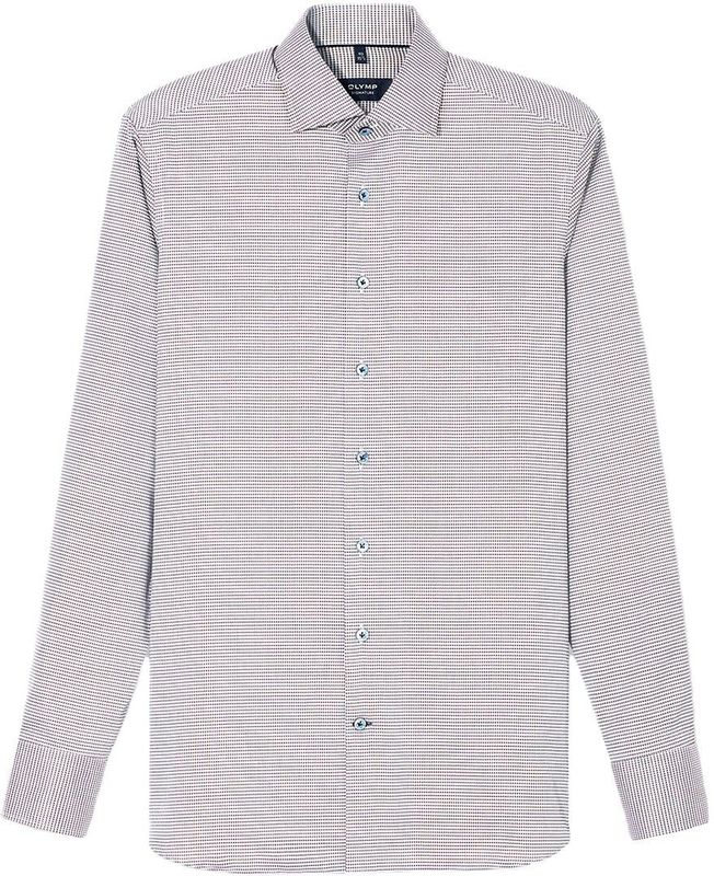 OLYMP SIGNATURE - Overhemd - Bruin - Tailored Fit - SIGNATURE Kent