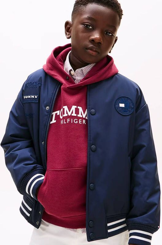 TOMMY HILFIGER Tussenjas  navy / wit