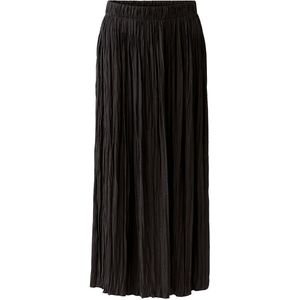 Oui - Maxirok - Zwart - Kreukel-look - A-lijn