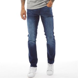 Crosshatch Heren New Svelte Skinny Jeans Donker Wash