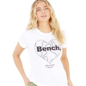 Bench Dames Alayna T-shirts Wit
