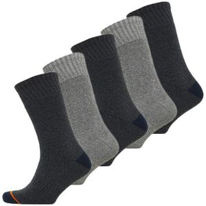 WEATHERPROOF Heren Five Pack Thermal Sokken Grijs