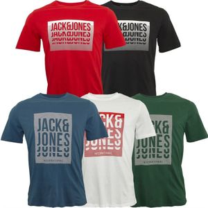 JACK AND JONES Heren Flint T-shirts Meerkleurig