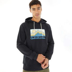 Quiksilver Heren Gradient Mountains Hoodies Zwart