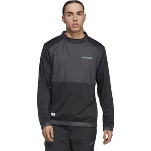 adidas Heren Terrex Made To Be Remade Hiking Midlayer Sports Performance Tops Zwart