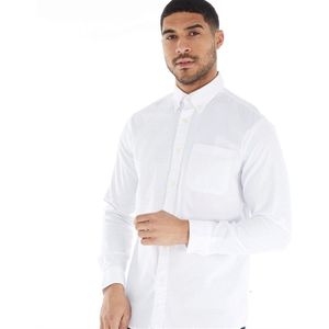 Selected Homme Heren Regrick Oxford Overhemden met lange mouwen Wit