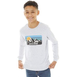 JACK AND JONES Jongens Sweatshirt Wit Melange